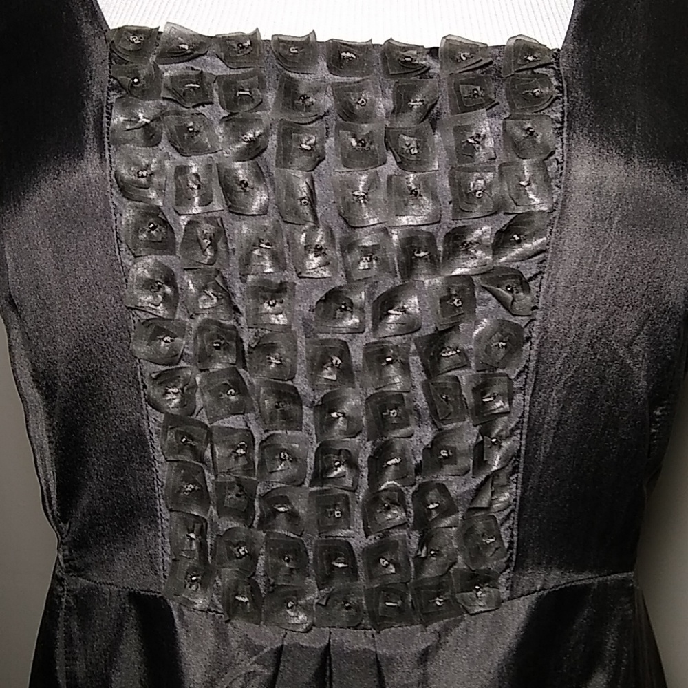 Eileen Fisher Silk Dress Habutai Squares - Picture 4 of 8